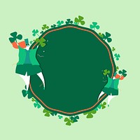 St. Patrick&#39;s Day celebration badge vector