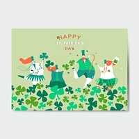 Happy St. Patrick's Day greeting card vector