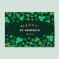 Happy St. Patrick&#39;s Day greeting card vector