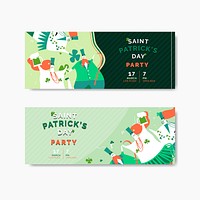 St. Patrick&#39;s Day celebration banners vector