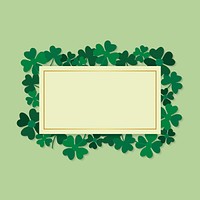 St.Patrick's Day blank rectangle banner vector