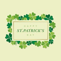 St.Patrick&#39;s Day rectangle banner vector
