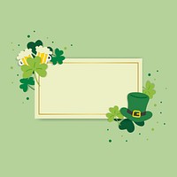 St.Patrick&#39;s Day blank rectangle banner vector
