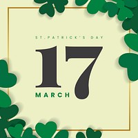 March 17th St.Patrick&#39;s Day vector
