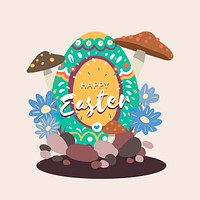 Easter eggs hunt festival vector