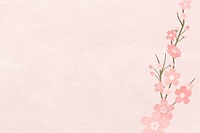 Spring background with pink sakura flower