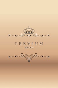 Black premium logo design vector