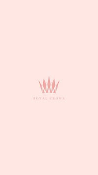 Hand drawn royal crown doodle vector