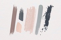 Pastel brush strokes vector collection