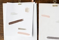 Pastel brush strokes design elements