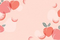 Peach patterned background with design space vector