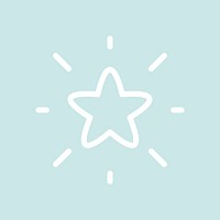 Shining star on a blue background vector