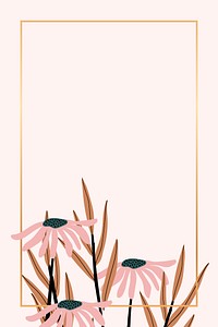 Pink daisies on a pink background vector