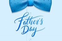 Blue father&#39;s day card vector