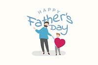 Happy father&#39;s day card vector