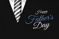 Happy father's day card with a suit and tie vector