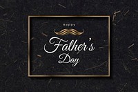 Happy father's day card with a mustache vector