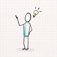 Creative innovation doodle design vector