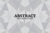 Gray abstract geometric background vector