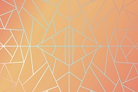 Orange abstract geometric background vector