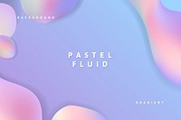 Purple pastel fluid design vector