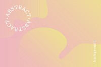 Pink and yellow abstract patterned background vector