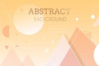 Yellow geometric abstract background vector