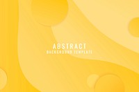 Yellow flowing abstract background vector