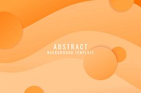 Orange flowing abstract background vector