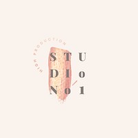 Studio No.1 brand design vector
