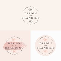 Design and branding minimal logo vectors