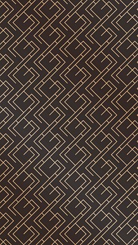 Art deco iPhone wallpaper, gold pattern background