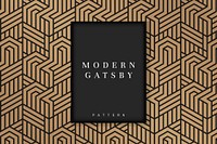 Modern gatsby pattern design vector