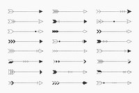 Arrow design element collection on a white background vector