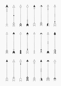 Arrow design element collection on a white background vector
