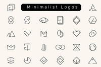 Minimal brand design collection vectors