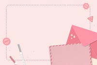 Pink notepad planner set vector