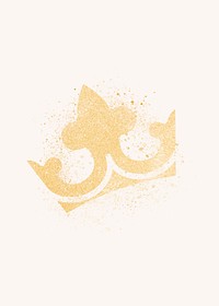Shimmering elegant golden crown vector