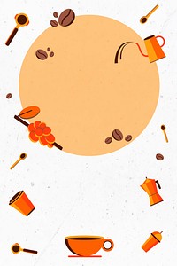 Coffee poster design template vector