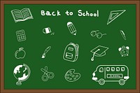 Back to school stationery vector