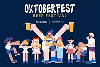 Oktoberfest beer festival celebration vector