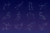 Astrological star signs vector set