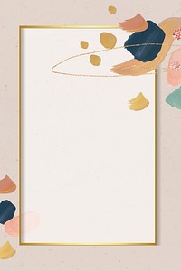 Golden rectangle on an abstract element frame vector