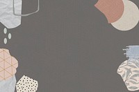 Terrazza pattern on brown background vector