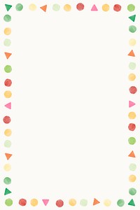 Blank colorful watercolor frame vector
