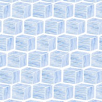 watercolor cubic seamless patterned background vector