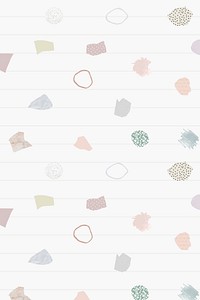 Ripped paper note seamless wallpaper design vector