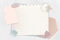 Blank colorful ripped notepaper vector
