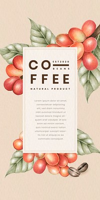 International coffee day card design vector
