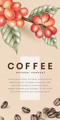 International coffee day card design vector